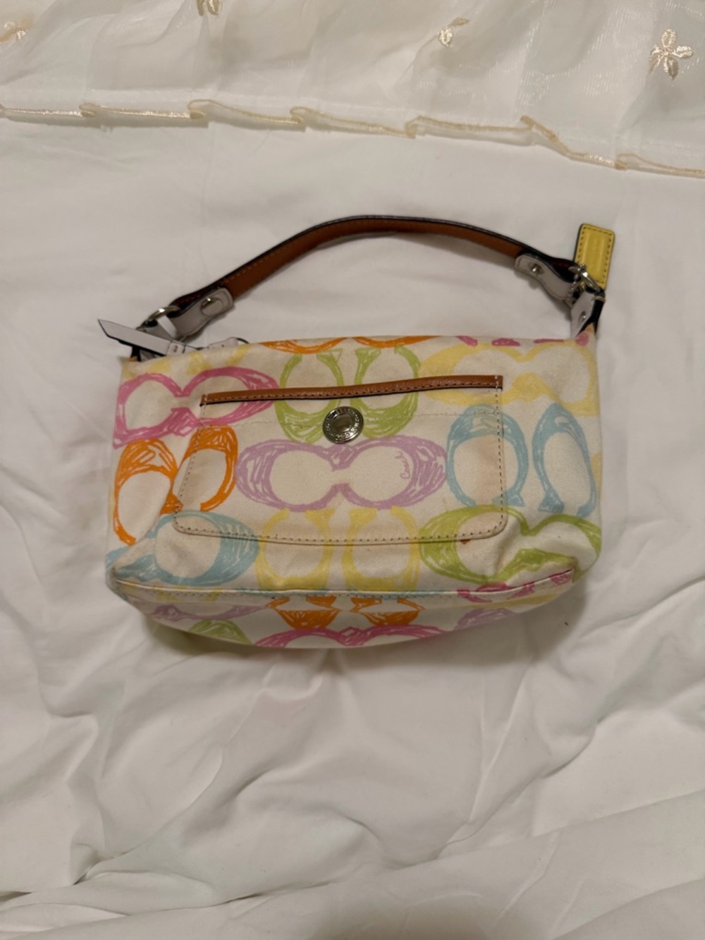 Coach Multicolor Signature shoulder bag in Pastel Print